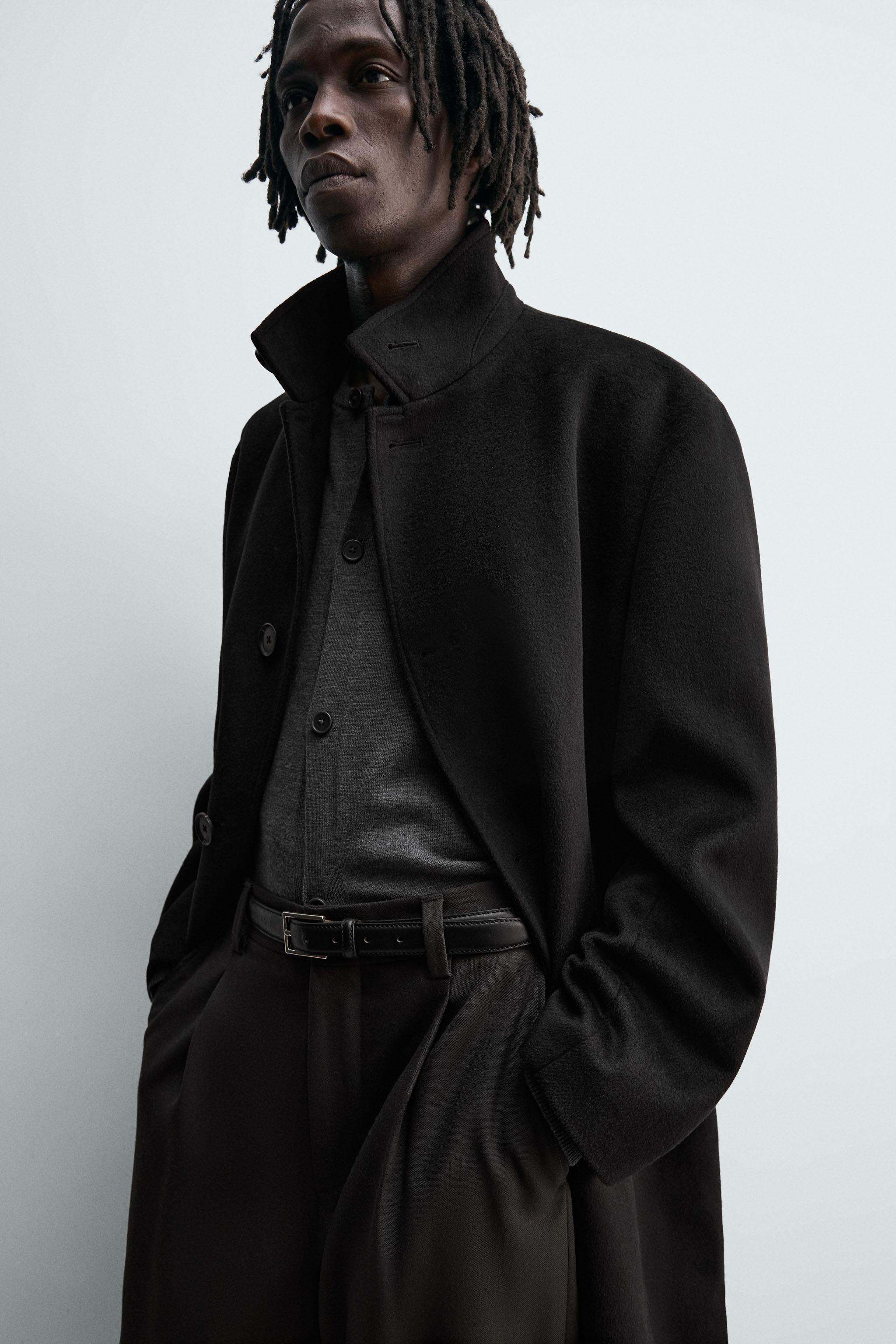 TEXTURED COAT WITH WOOL